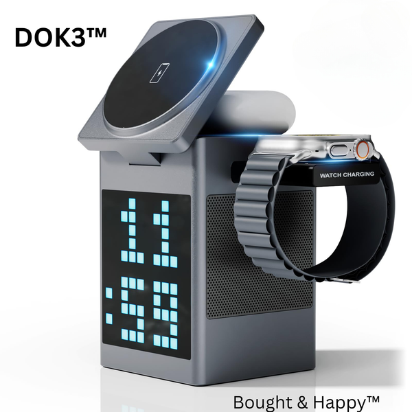 DOK3™: Charge. Play. Wake. The ultimate 3 in 1 smart dock